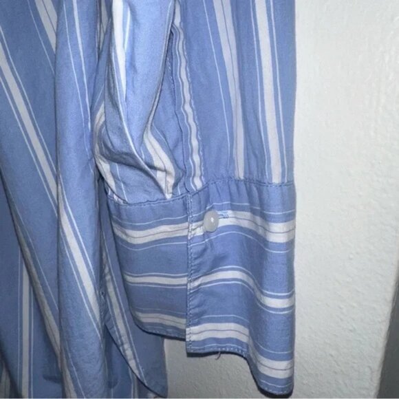 J. Jill Blue and White Coastal Style Striped Tunic Plus Size 2X Nantucket Style - Picture 7 of 8